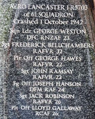 bleasby aircrews memorial lancaster r5703 1 w800 1