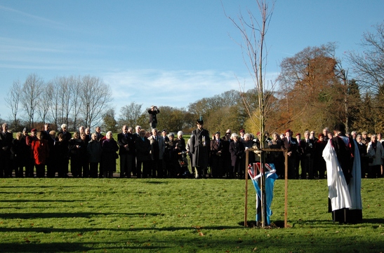 Stoke Rochford Hall Lancaster Memorial — photograph