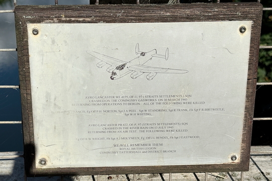Tattershall (2) Lancaster Memorial — photograph